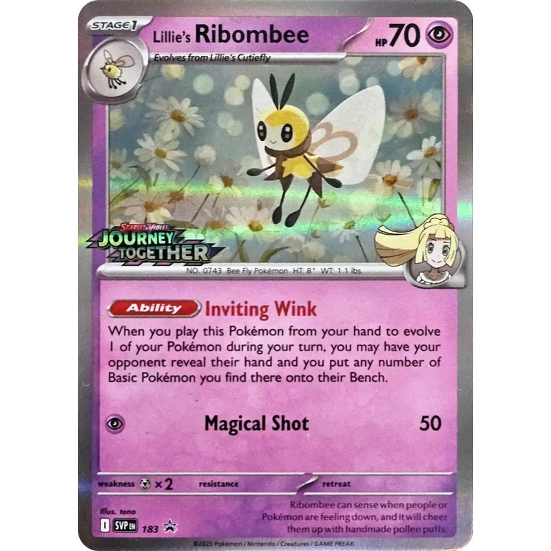 Lillie's Ribombee (183) [Scarlet & Violet: Black Star Promos]