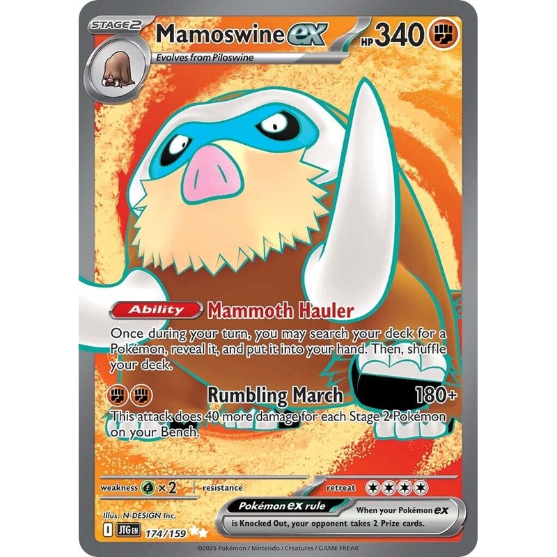 Mamoswine ex (174/159) [Scarlet & Violet: Journey Together]