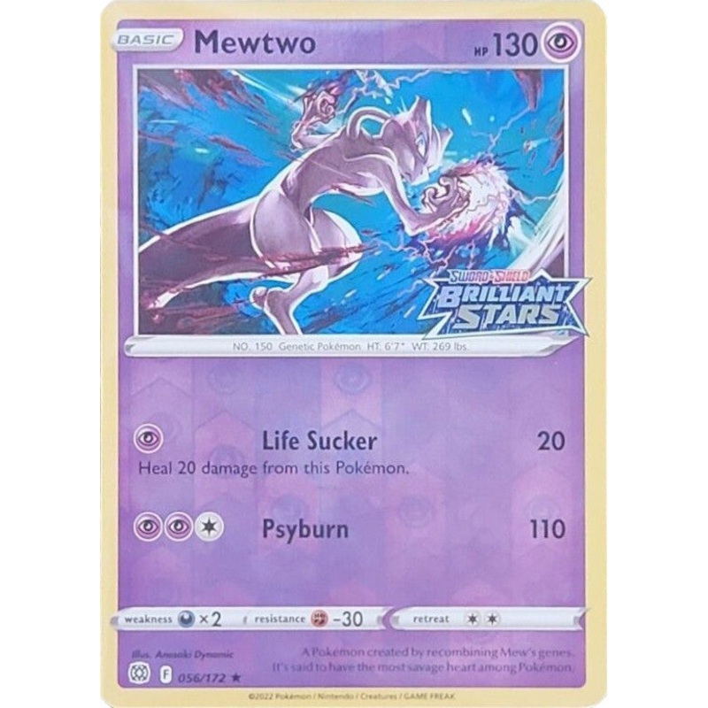 Mewtwo (056/172) (Brilliant Stars Stamped) [Sword & Shield: Brilliant Stars]