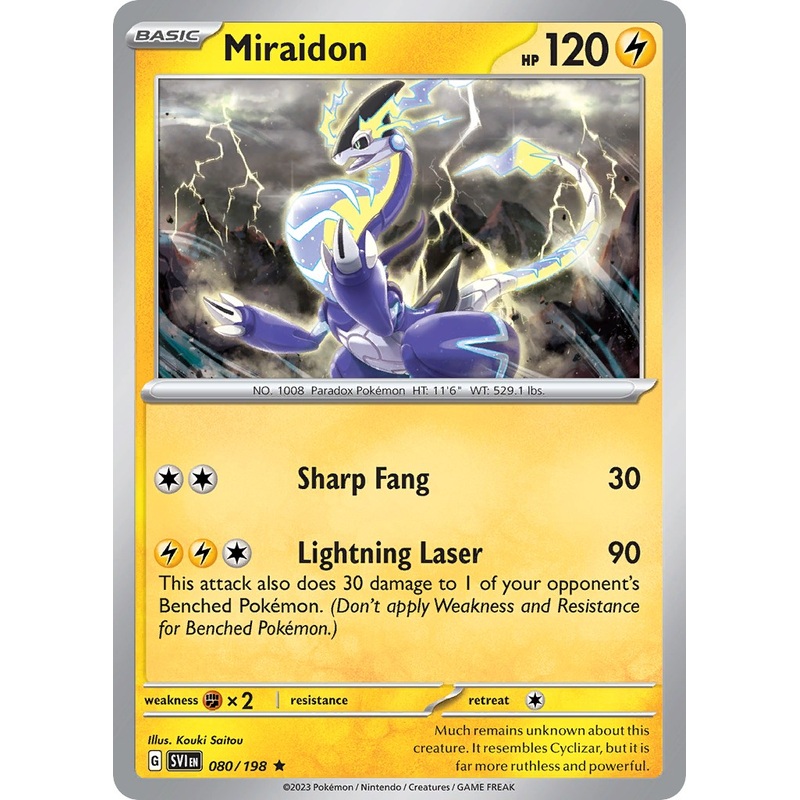 Miraidon (080/198) (Theme Deck Exclusive) [Scarlet & Violet: Base Set]