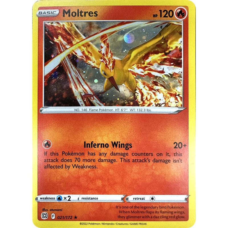 Moltres (021/172) (Cosmos Holo) [Sword & Shield: Brilliant Stars]