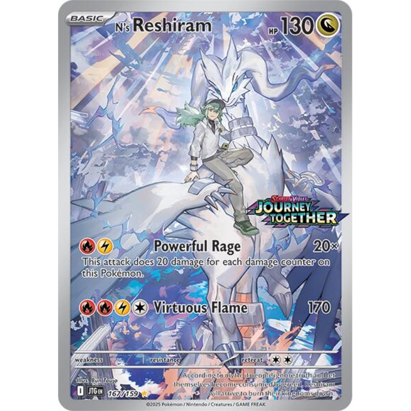 N's Reshiram (167/159) (Journey Together Stamp) [Scarlet & Violet: Journey Together]