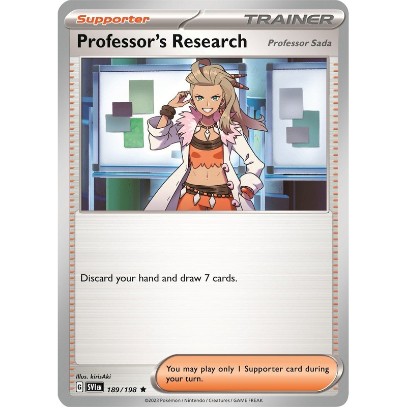 Professor's Research (189/198) (Theme Deck Exclusive) [Scarlet & Violet: Black Star Promos]