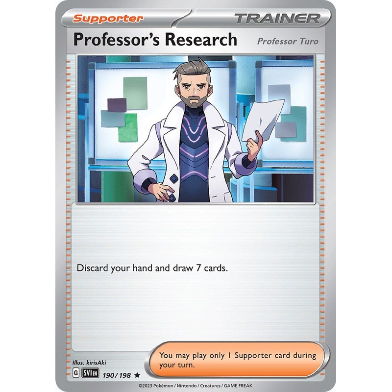 Professor's Research (190/198) (Theme Deck Exclusive) [Scarlet & Violet: Base Set]