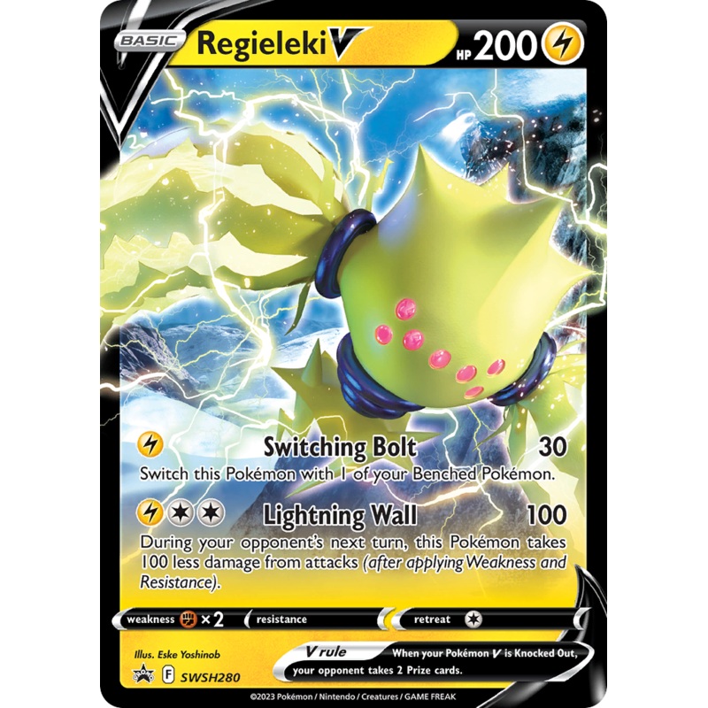 Regieleki V (SWSH280) (Jumbo Card) [Sword & Shield: Black Star Promos]