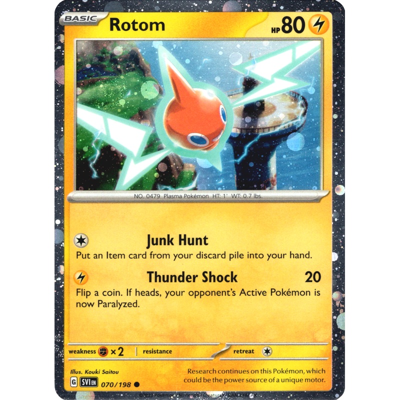 Rotom (070/198) (Theme Deck Exclusive) (Cosmos Holo) [Scarlet & Violet: Black Star Promos]