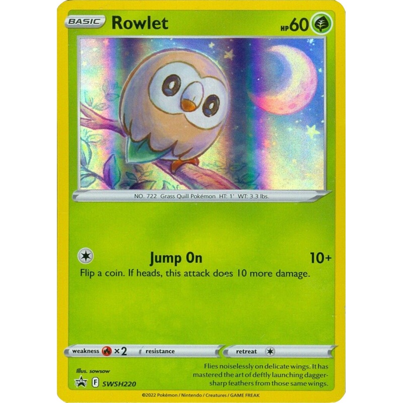 Rowlet (SWSH220) (Cosmos Holo) [Sword & Shield: Black Star Promos]