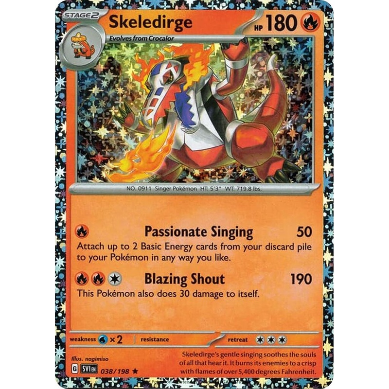 Skeledirge (038/198) (Sparkle Holo) [Miscellaneous Cards]