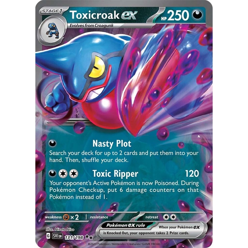 Toxicroak ex (131/198) [Scarlet & Violet: Base Set]