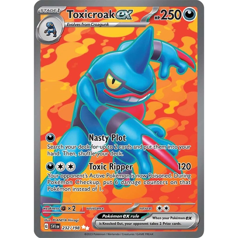 Toxicroak ex (232/198) [Scarlet & Violet: Base Set]