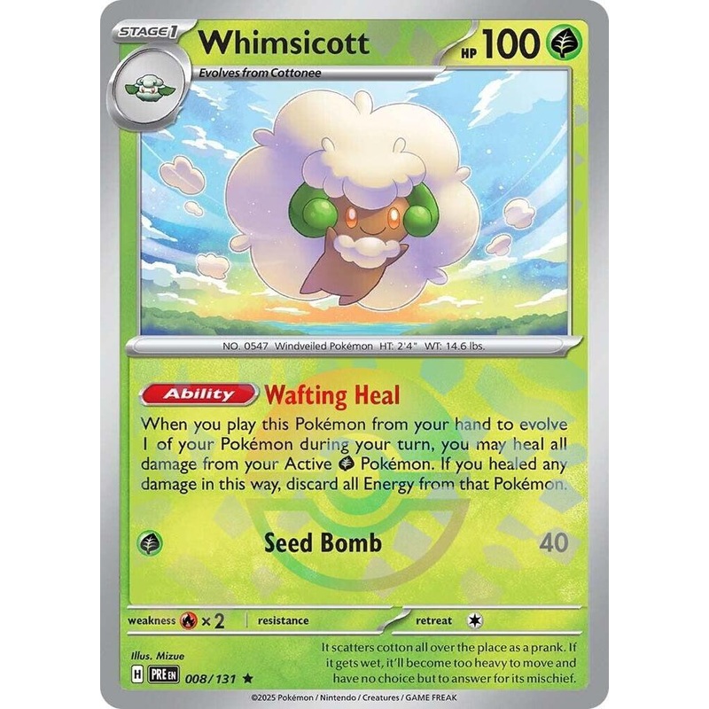 Whimsicott (008/131) (Poke Ball Pattern) [Scarlet & Violet: Prismatic Evolutions]