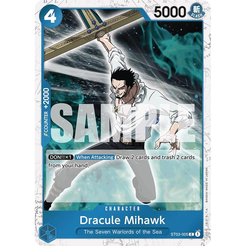 Dracule Mihawk (ST03-005) (Jolly Roger Foil) [Premium Booster -The Best-]