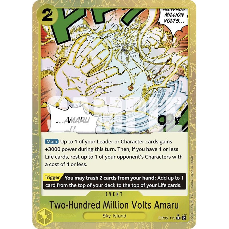 Two-Hundred Million Volts Amaru (Textured Foil) [Premium Booster -The Best-]