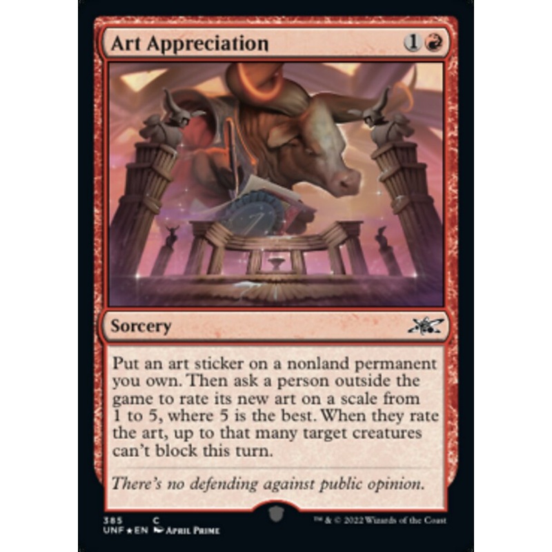 Art Appreciation (Galaxy Foil) [Unfinity]