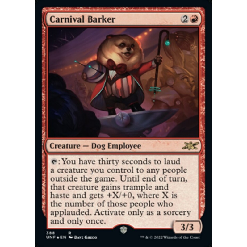 Carnival Barker (Galaxy Foil) [Unfinity]