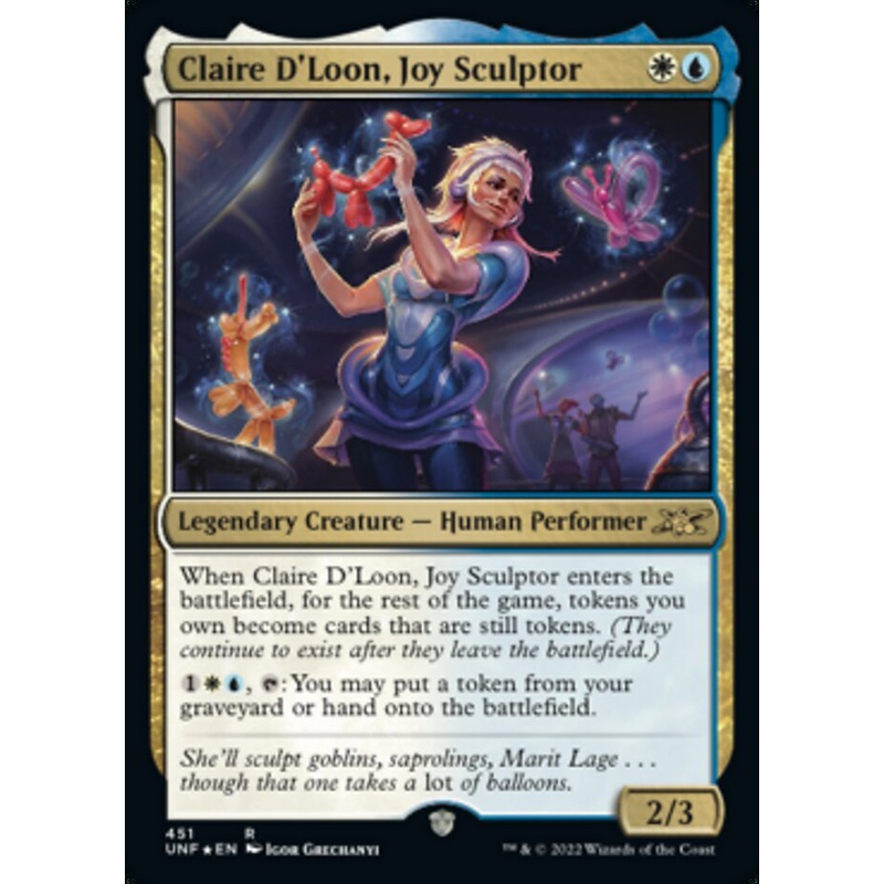 Claire D'Loon, Joy Sculptor (Galaxy Foil) [Unfinity]
