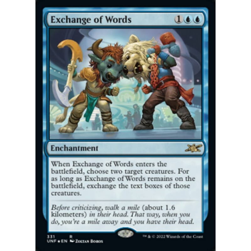 Exchange of Words (Galaxy Foil) [Unfinity]