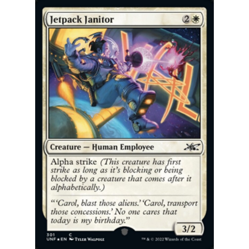 Jetpack Janitor (Galaxy Foil) [Unfinity]