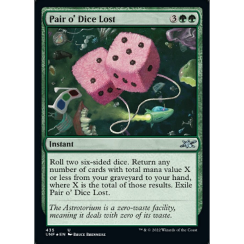 Pair o' Dice Lost (Galaxy Foil) [Unfinity]