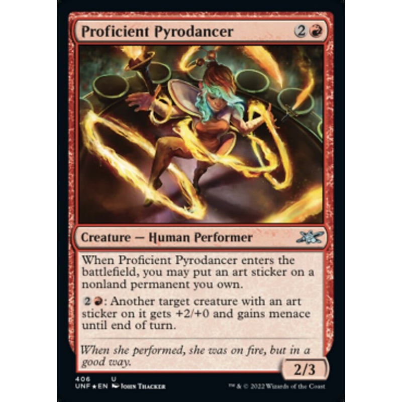 Proficient Pyrodancer (Galaxy Foil) [Unfinity]