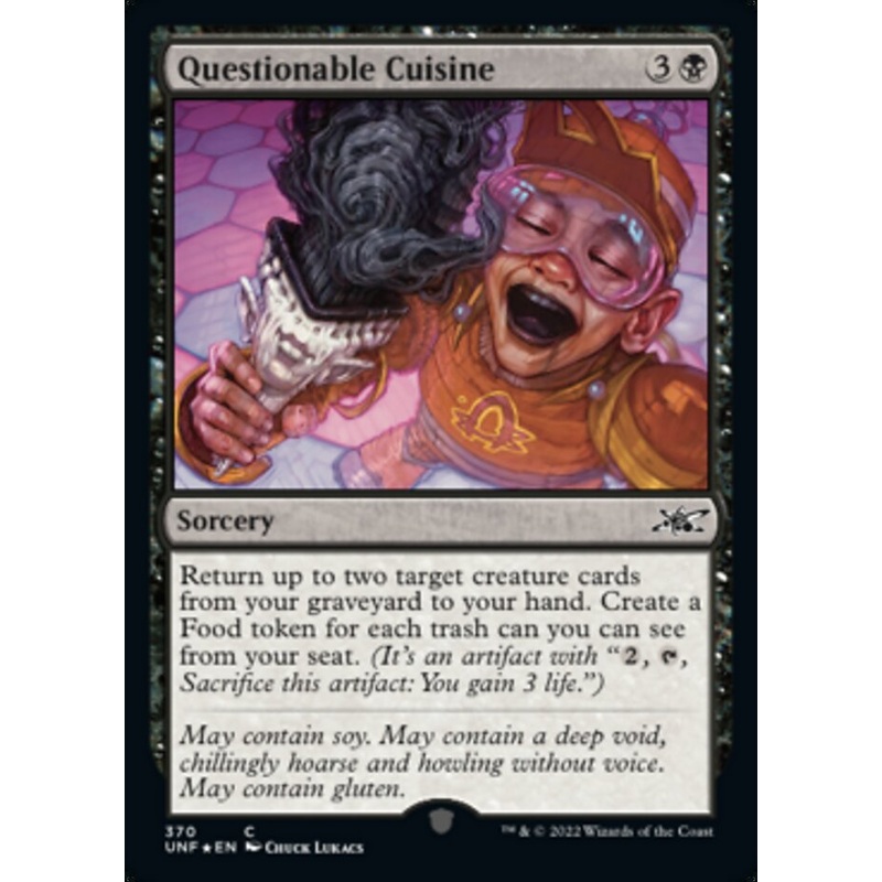 Questionable Cuisine (Galaxy Foil) [Unfinity]
