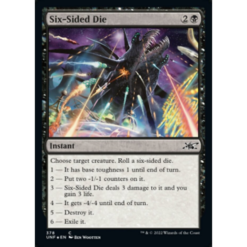 Six-Sided Die (Galaxy Foil) [Unfinity]