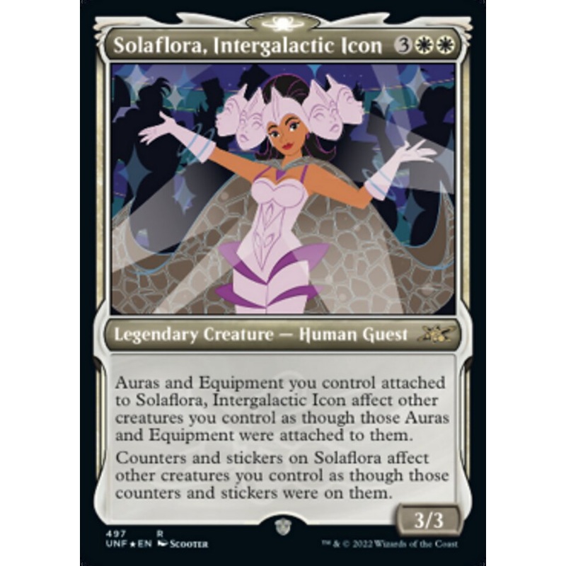 Solaflora, Intergalactic Icon (Showcase) (Galaxy Foil) [Unfinity]