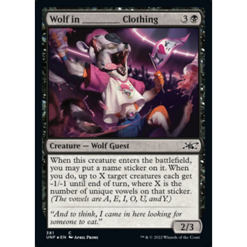 Wolf in _____ Clothing (Galaxy Foil) [Unfinity]