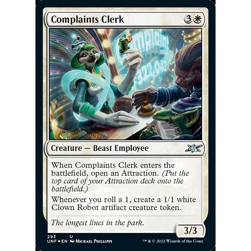 Complaints Clerk (Galaxy Foil) [Unfinity]