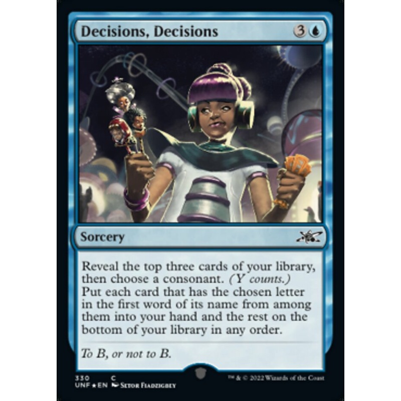 Decisions, Decisions (Galaxy Foil) [Unfinity]