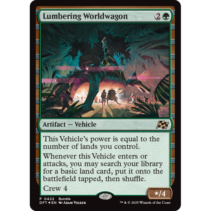 Lumbering Worldwagon (Bundle) [Aetherdrift Promos]