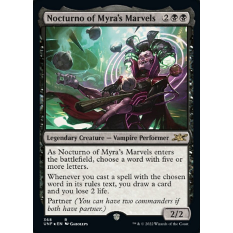 Nocturno of Myra's Marvels (Galaxy Foil) [Unfinity]