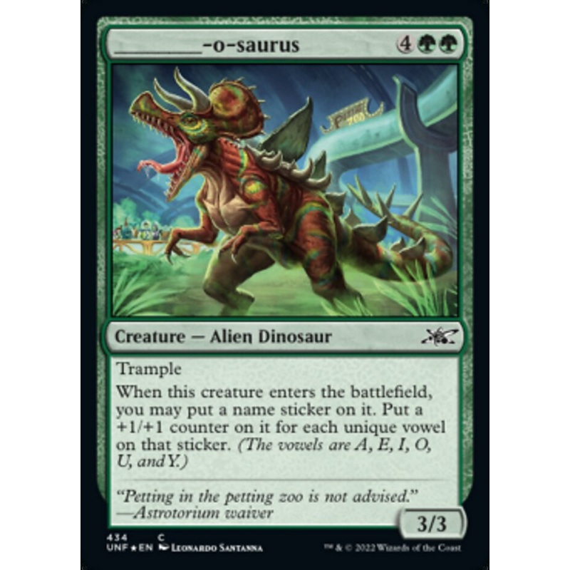 _____-o-saurus (Galaxy Foil) [Unfinity]