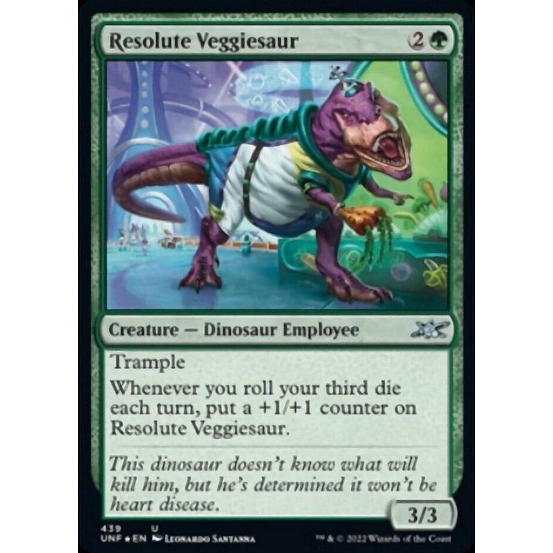 Resolute Veggiesaur (Galaxy Foil) [Unfinity]