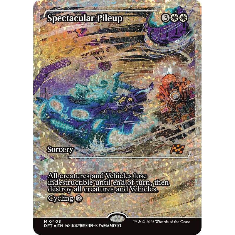 Spectacular Pileup (Showcase Fracture Foil) (Japanese) [Aetherdrift]