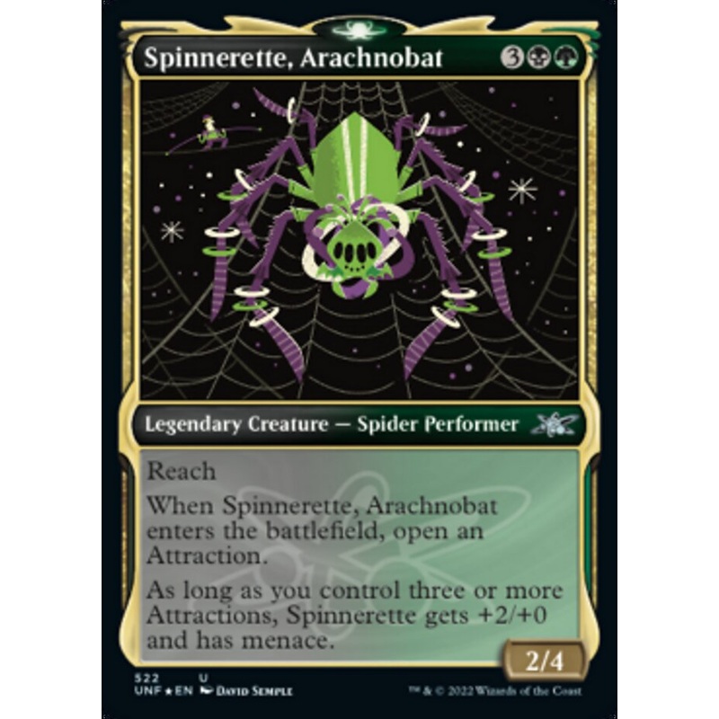 Spinnerette, Arachnobat (Showcase) (Galaxy Foil) [Unfinity]