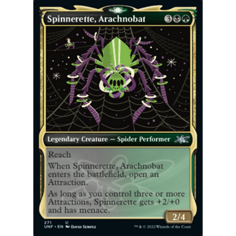 Spinnerette, Arachnobat (Showcase) [Unfinity]