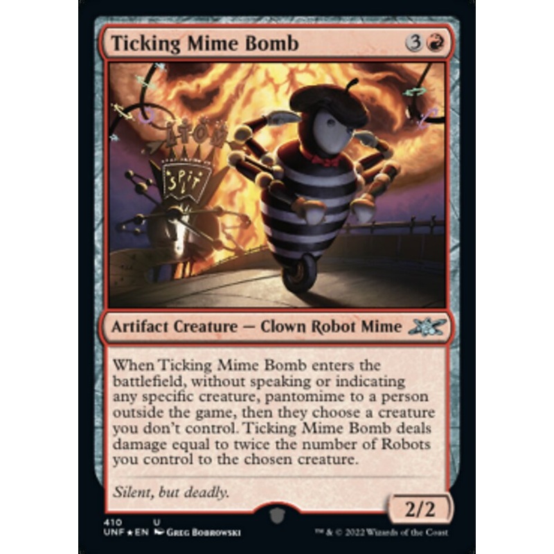 Ticking Mime Bomb (Galaxy Foil) [Unfinity]
