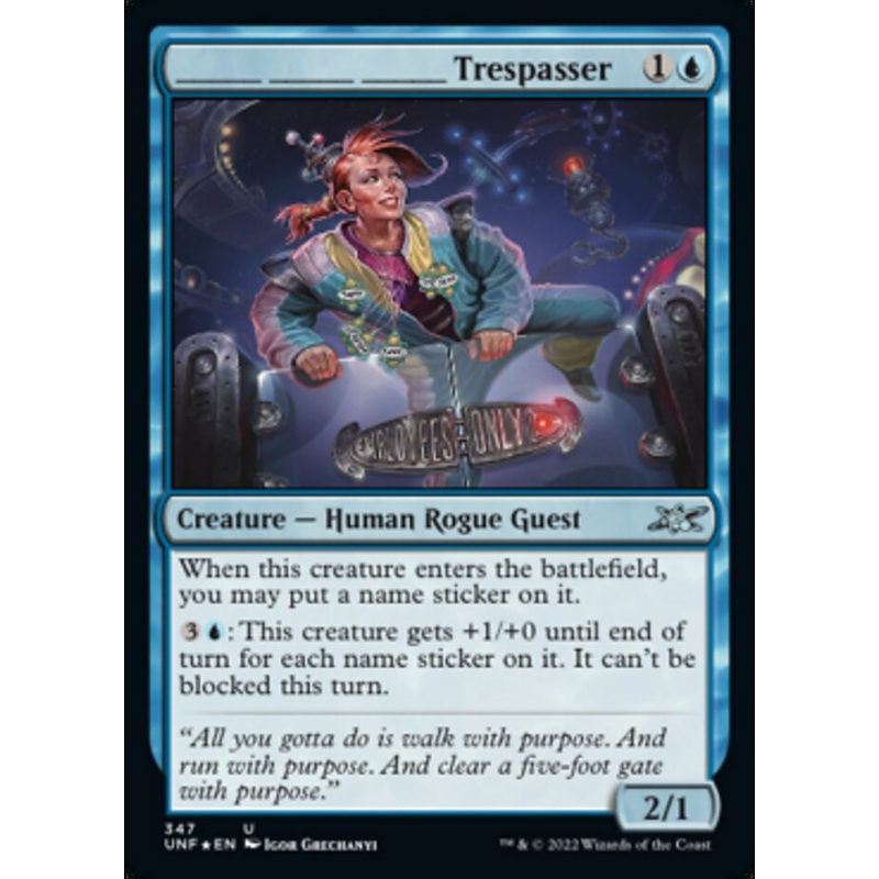 _____ _____ _____ Trespasser (Galaxy Foil) [Unfinity]