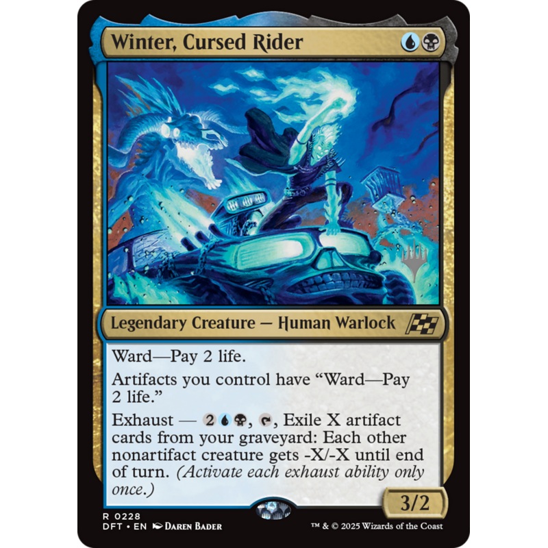 Winter, Cursed Rider (Promo Pack) [Aetherdrift Promos]