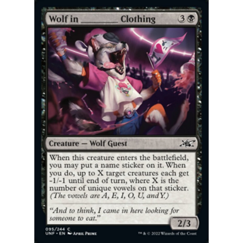 Wolf in _____ Clothing [Unfinity]