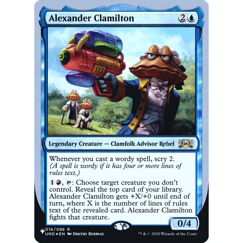 Alexander Clamilton (Unfinity Foil Edition) [The List]