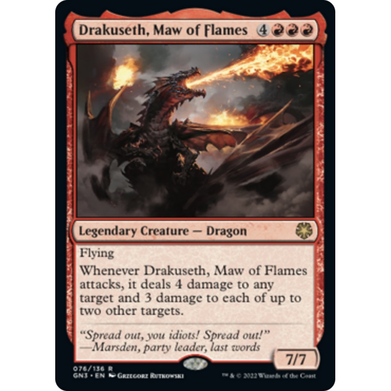 Drakuseth, Maw of Flames [Game Night: Free-for-All]