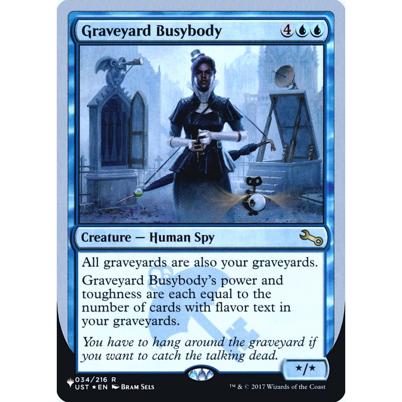 Graveyard Busybody (Unfinity Foil Edition) [The List]
