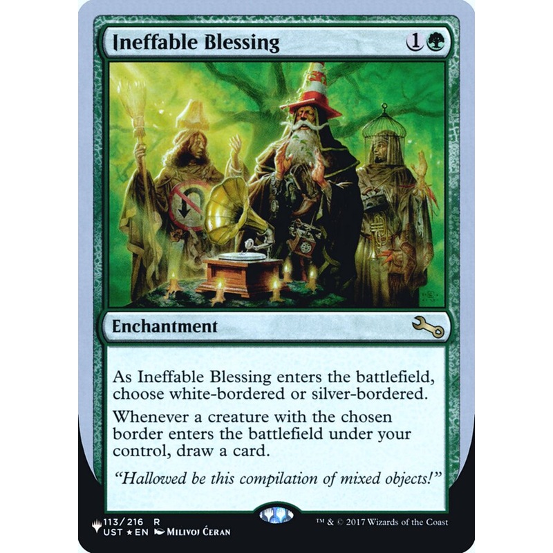Ineffable Blessing (Bordered) (Unfinity Foil Edition) [The List]