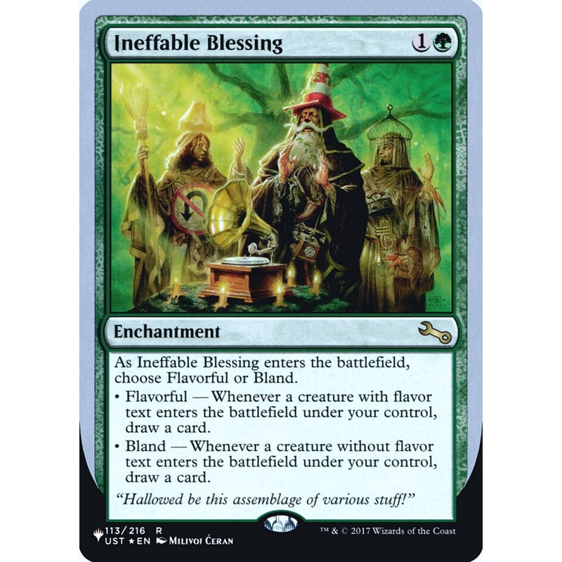 Ineffable Blessing (Flavorful) (Unfinity Foil Edition) [The List]