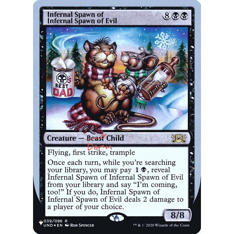 Infernal Spawn of Infernal Spawn of Evil (Unfinity Foil Edition) [The List]