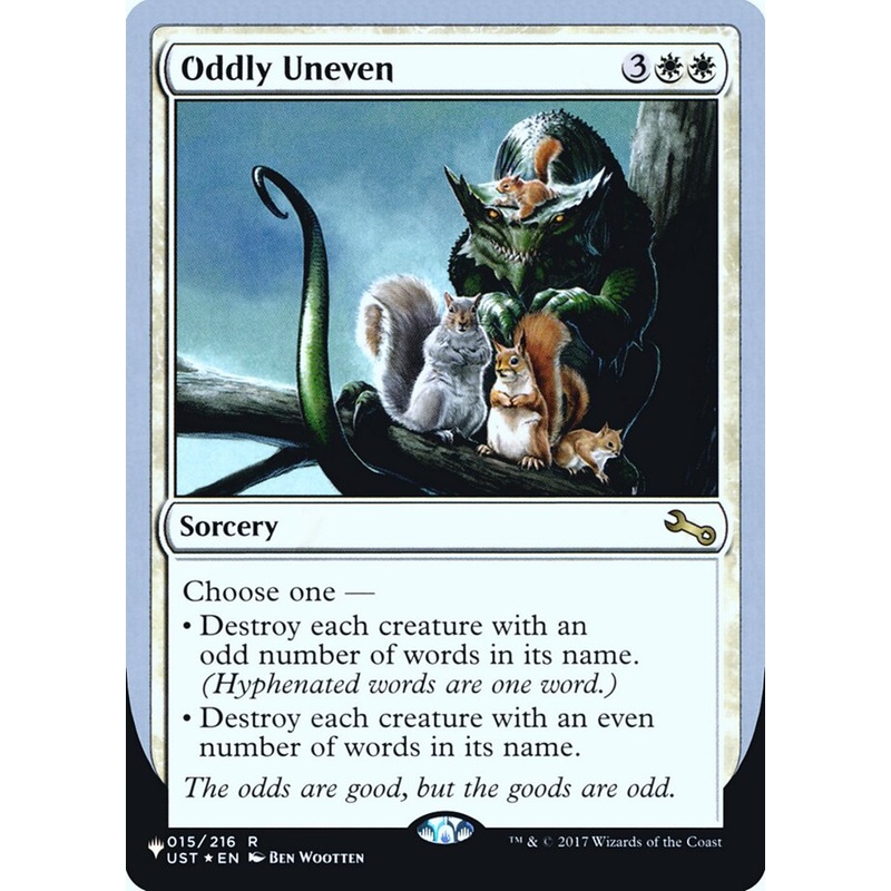 Oddly Uneven (Unfinity Foil Edition) [The List]