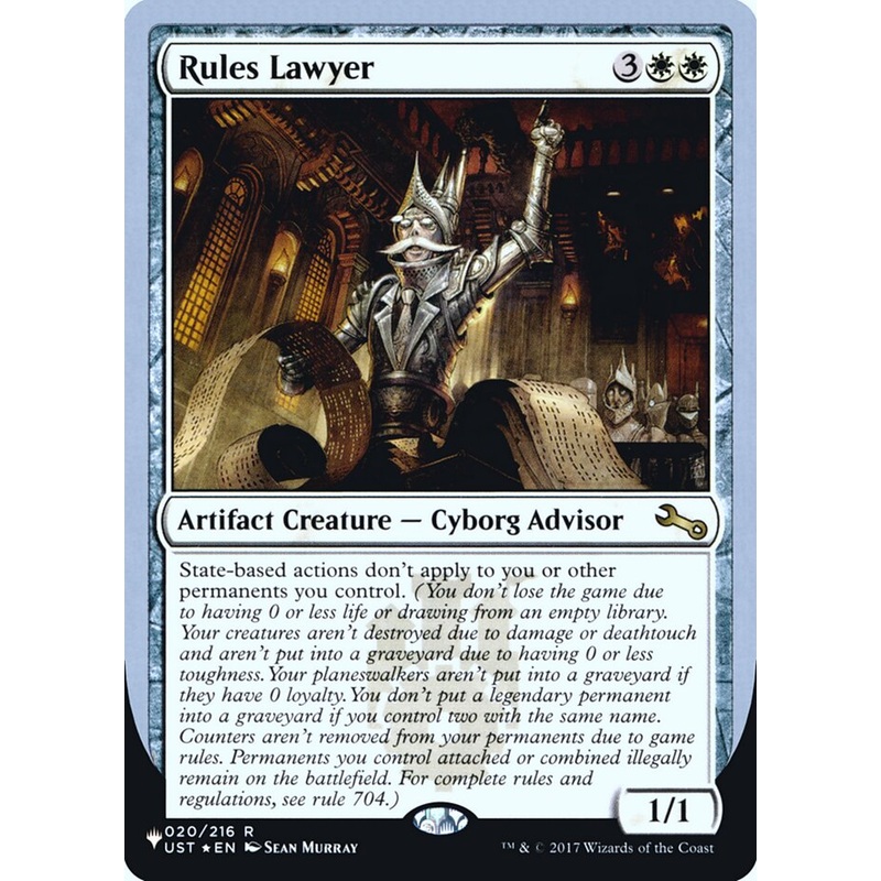 Rules Lawyer (Unfinity Foil Edition) [The List]