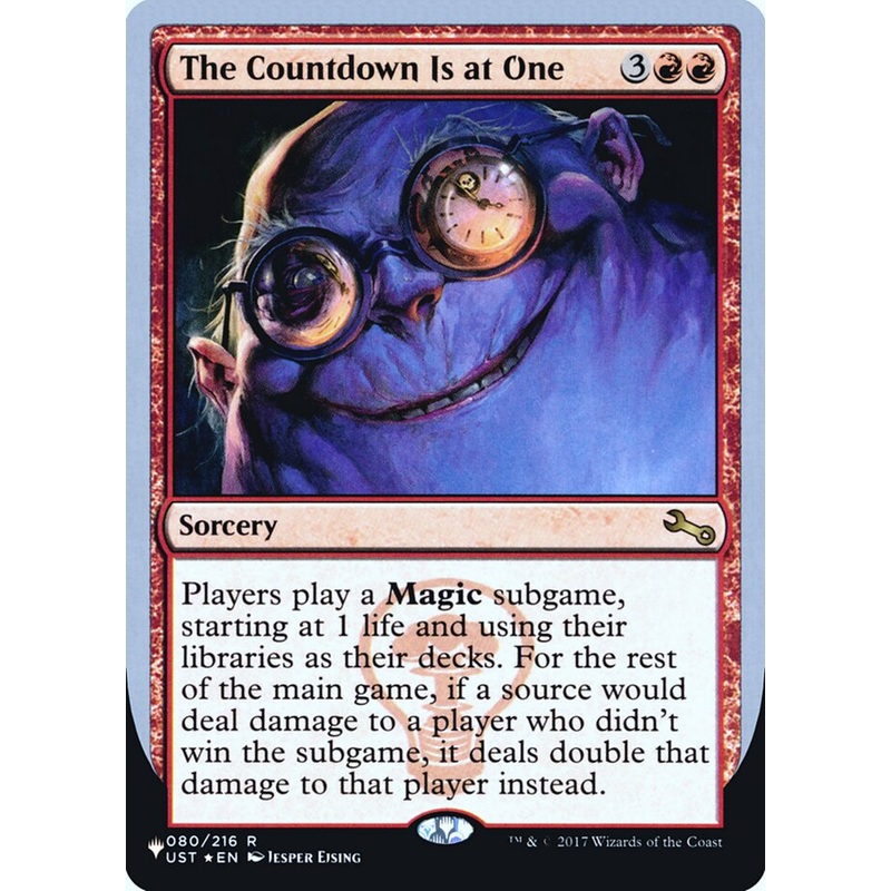 The Countdown Is at One (Unfinity Foil Edition) [The List]